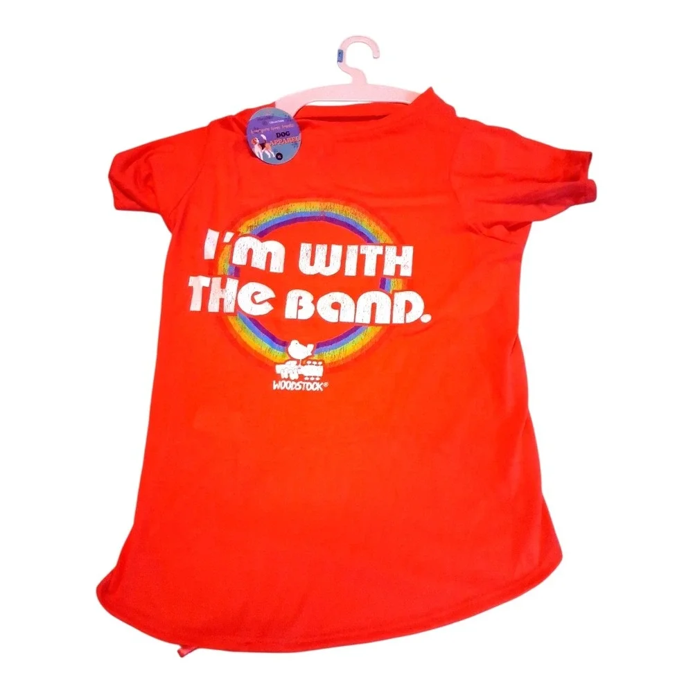 Blended Collection Dog Apparel Clothes Woodstock‎ Dog Shirt T-shirt Size M Pink